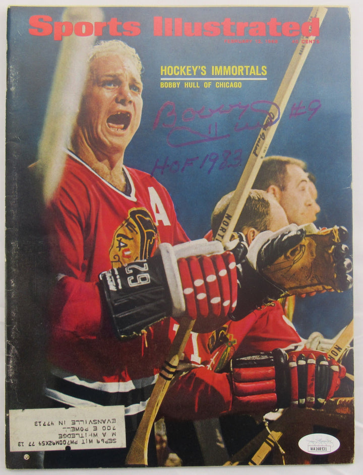 Bobby Hull Signed Sports Illustrated Magazine JSA WA168531