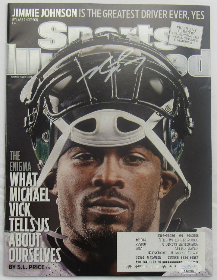 Michael Vick Signed Sports Illustrated Magazine JSA WA759887