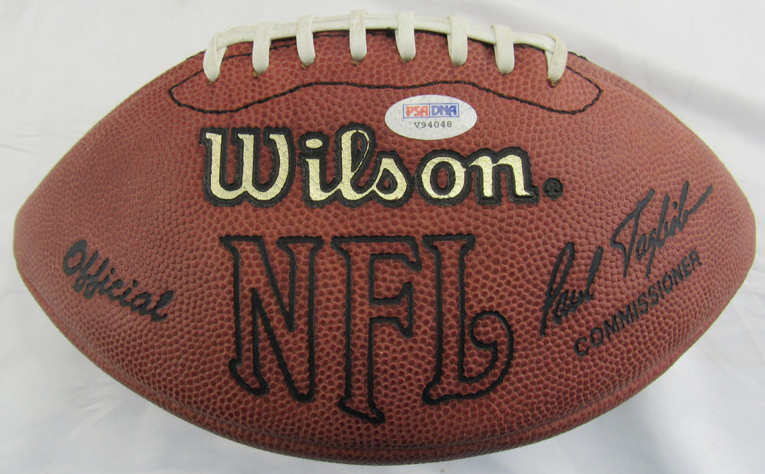 Ricky Williams Signed Wilson Paul Tagliabue Football PSA/DNA V94048