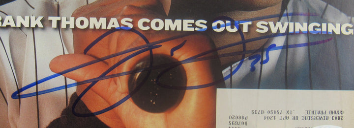 Frank Thomas Signed Sports Illustrated Magazine JSA WA666956