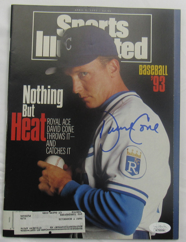 David Cone Signed Sports Illustrated Magazine JSA WIT859590