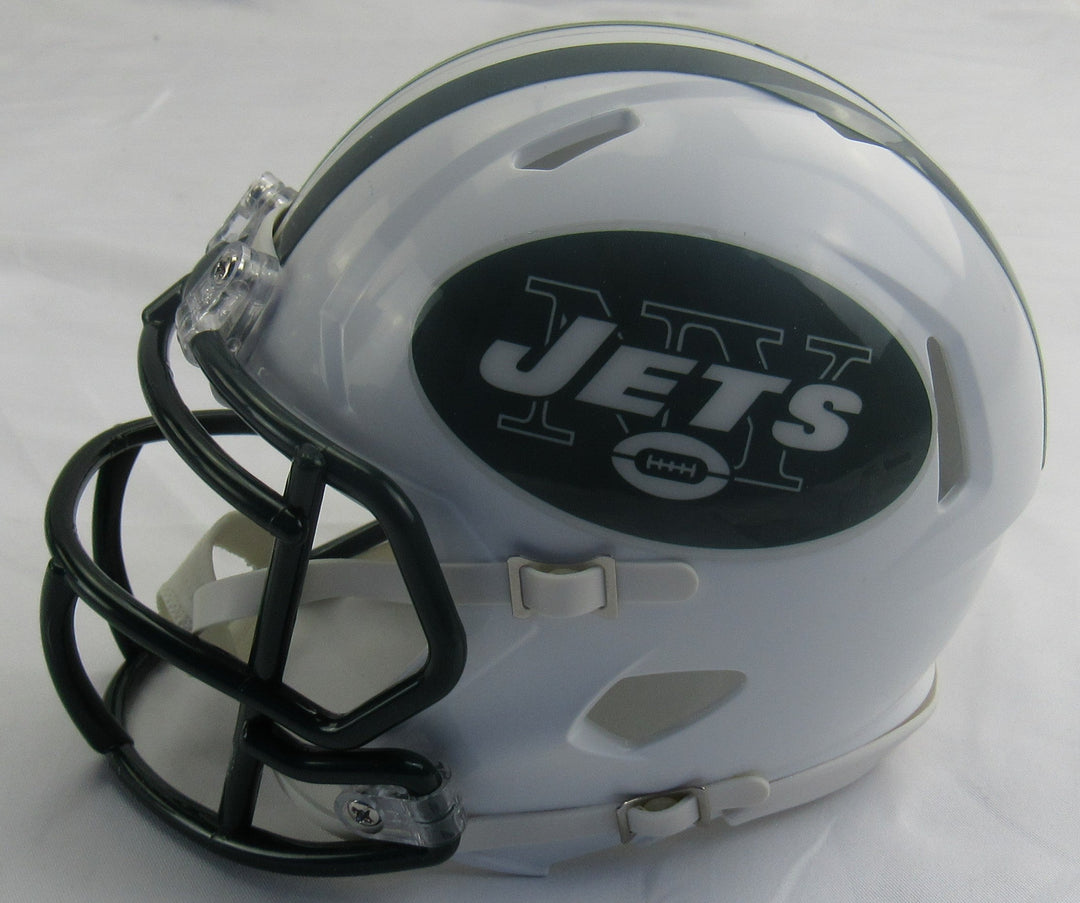 Wayne Chrebet Signed Auto Replica Jets Mini Helmet JSA WA804595