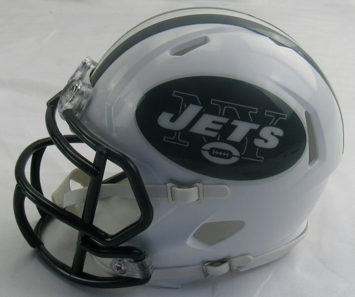 Wayne Chrebet Signed Auto Replica Jets Mini Helmet JSA WA804595