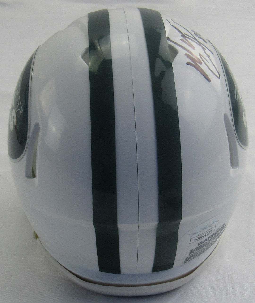 Wayne Chrebet Signed Auto Replica Jets Mini Helmet JSA WA804595