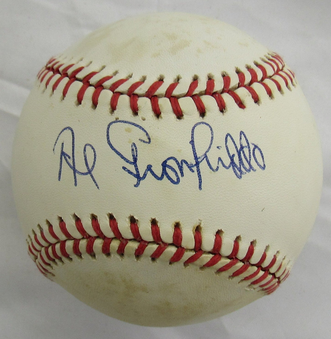 Al Gionfriddo Signed Rawlings Baseball JSA B19080