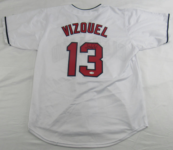 Omar Vizquel Signed Jersey Beckett JSA Certified