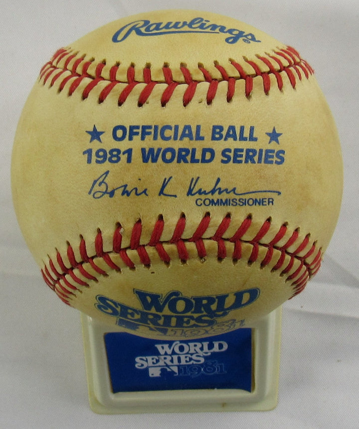1981 Rawlings World Series Baseball Unused w/ Stand and Box