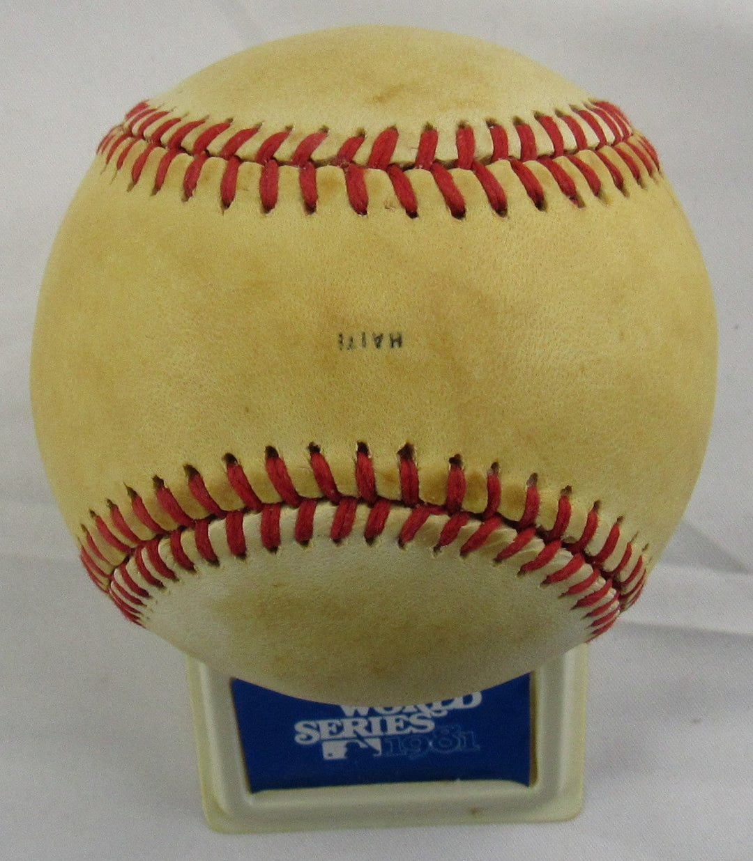1981 Rawlings World Series Baseball Unused w/ Stand and Box