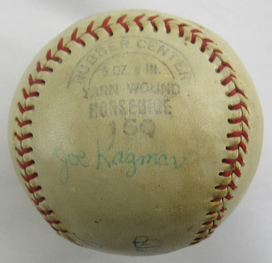 Tris Speaker Dizzy Dean Ford Frick +2 Signed Auto Baseball JSA LOA Y96327