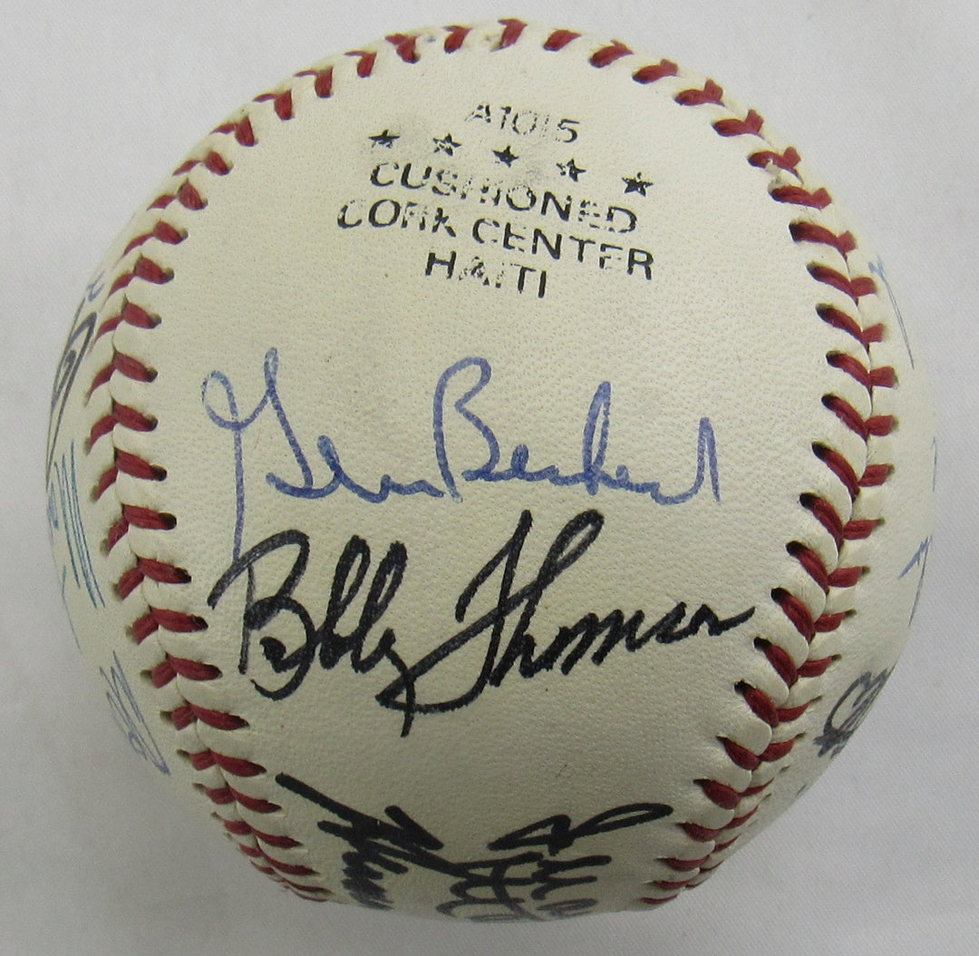 Circa 1980's Old-Timers Reunion George Bush 41 , Juan Marichal Enos Slaughter +15 Signed Auto Baseball JSA LOA B18955