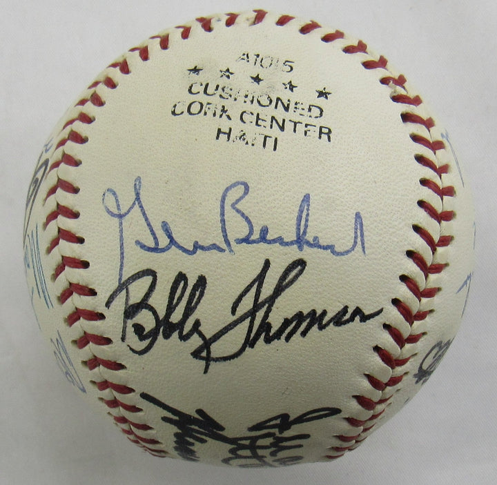 Circa 1980's Old-Timers Reunion George Bush 41 , Juan Marichal Enos Slaughter +15 Signed Auto Baseball JSA LOA B18955