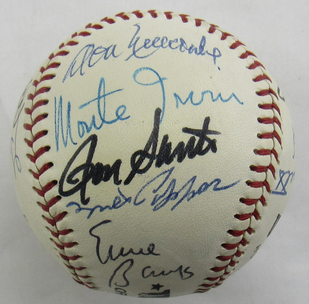Circa 1980's Old-Timers Reunion George Bush 41 , Juan Marichal Enos Slaughter +15 Signed Auto Baseball JSA LOA B18955