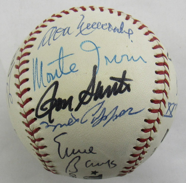 Circa 1980's Old-Timers Reunion George Bush 41 , Juan Marichal Enos Slaughter +15 Signed Auto Baseball JSA LOA B18955