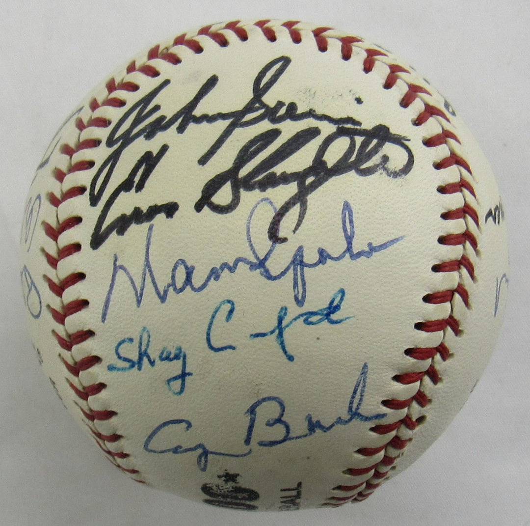 Circa 1980's Old-Timers Reunion George Bush 41 , Juan Marichal Enos Slaughter +15 Signed Auto Baseball JSA LOA B18955