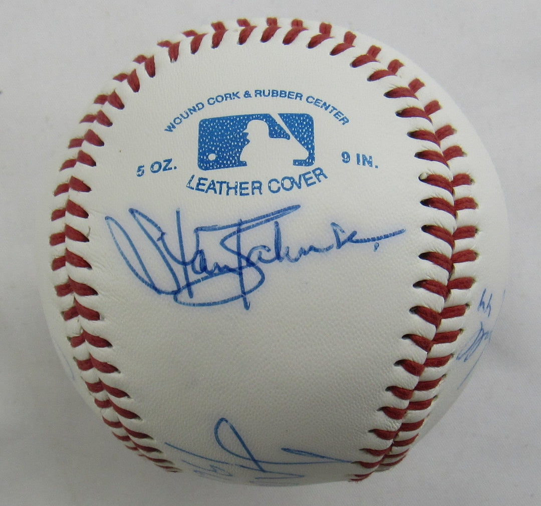 Frank Howard Tommy Davis Stan Bahnsen Toby Hall +1 More Signed Auto Baseball B171