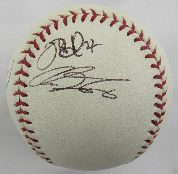 Rodrigo Lopez Bruce Chen Kris Benson +3 Signed Auto Rawlings Baseball B159