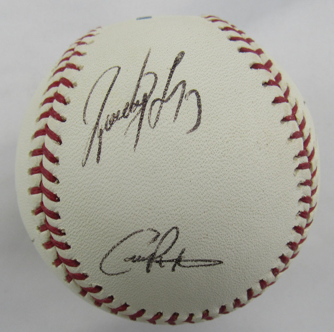 Rodrigo Lopez Bruce Chen Kris Benson +3 Signed Auto Rawlings Baseball B151