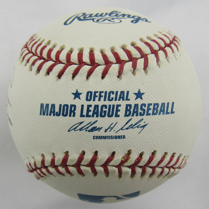 Rodrigo Lopez Bruce Chen Kris Benson +3 Signed Auto Rawlings Baseball B151
