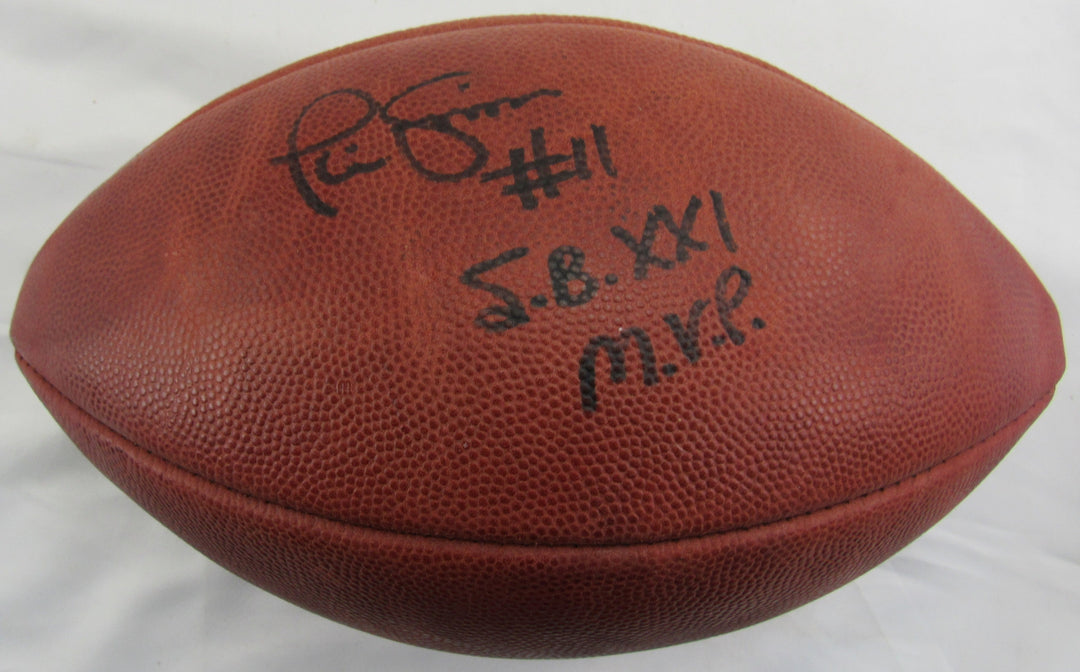 Phil Simms Signed Auto Wilson Football w/ SB MVP Insc JSA CL29212