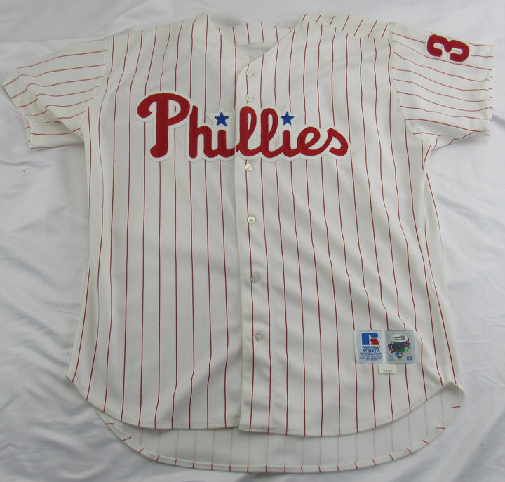 Curt Schilling Signed Auto Phillies Jersey JSA CL29217 - Russell Athletic