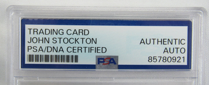 1991 Star John Stockton Signed Auto PSA/DNA Encapsulated Basketball Card