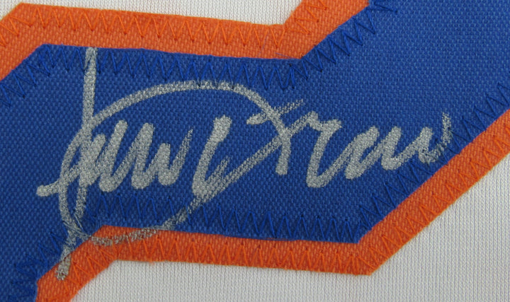 Julio Franco Signed Auto Mets Baseball Jersey JSA Witnessed Certified