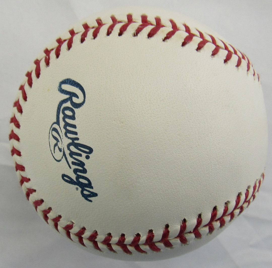 Ralph Houk Signed Auto Rawlings Yankees 100th Anniversary Baseball