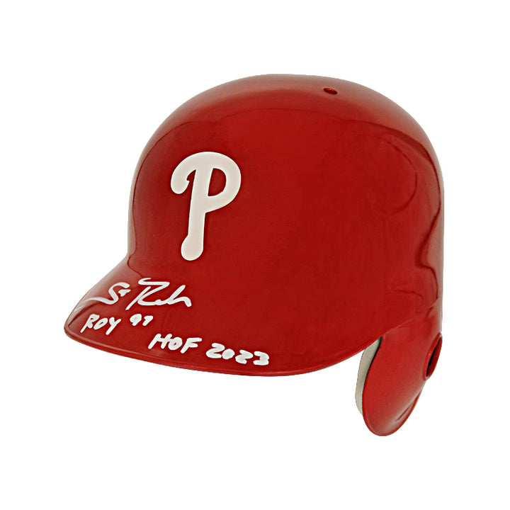 Scott Rolen Philadelphia Phillies Autographed and Inscribed "ROY 97, HOF 2023" Helmet (CX Auth)