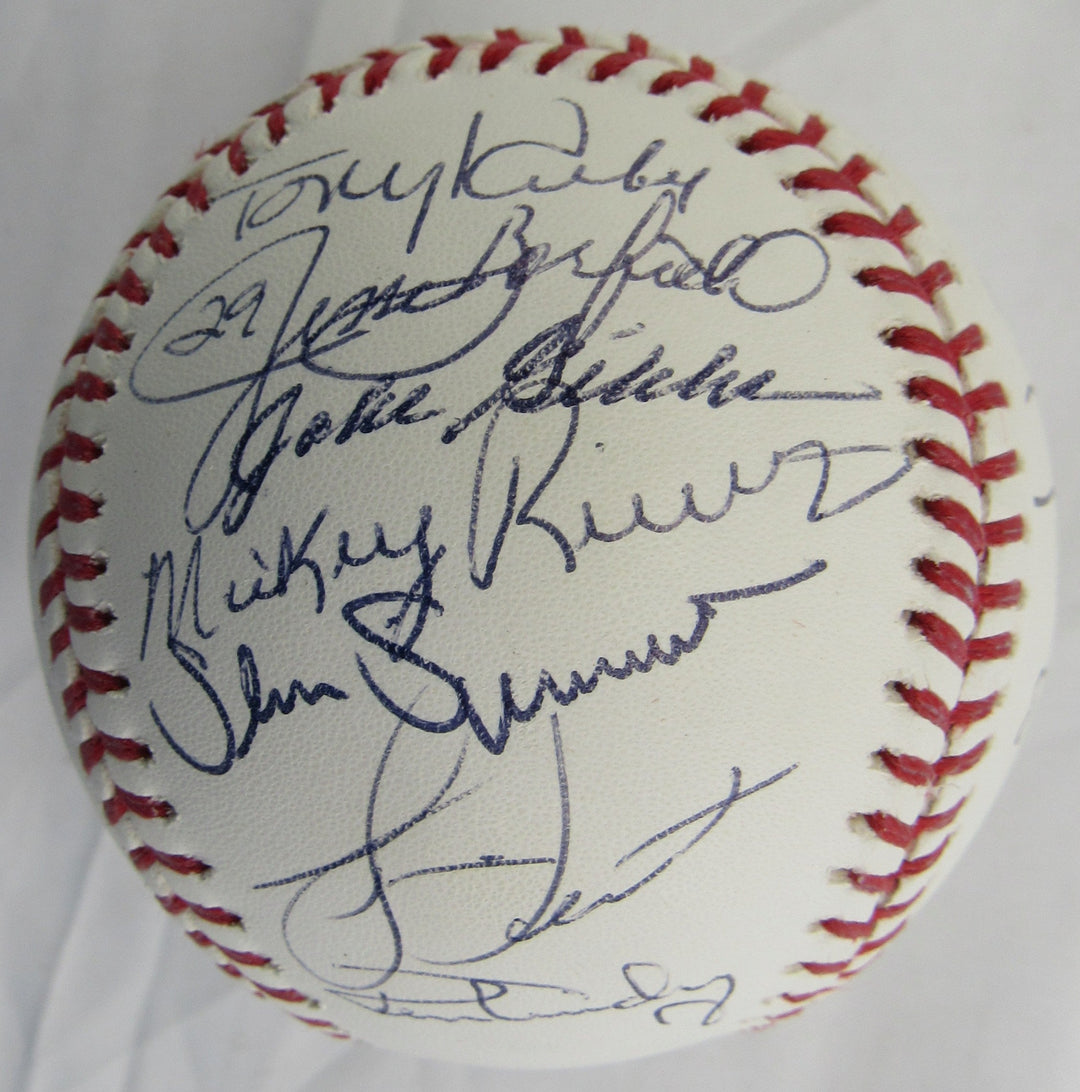 New York Yankees Multi Signed Rawlings Auto Baseball w/21 Signatures - Don Larsen, Bucky Dent