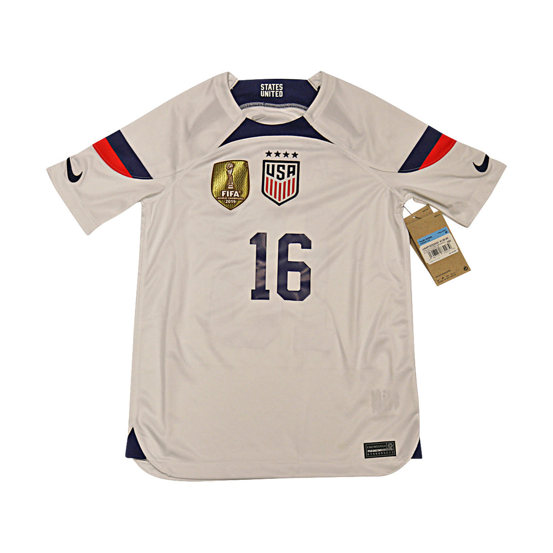 Rose Lavelle USWNT Youth Nike White USA Soccer Jersey with 2019