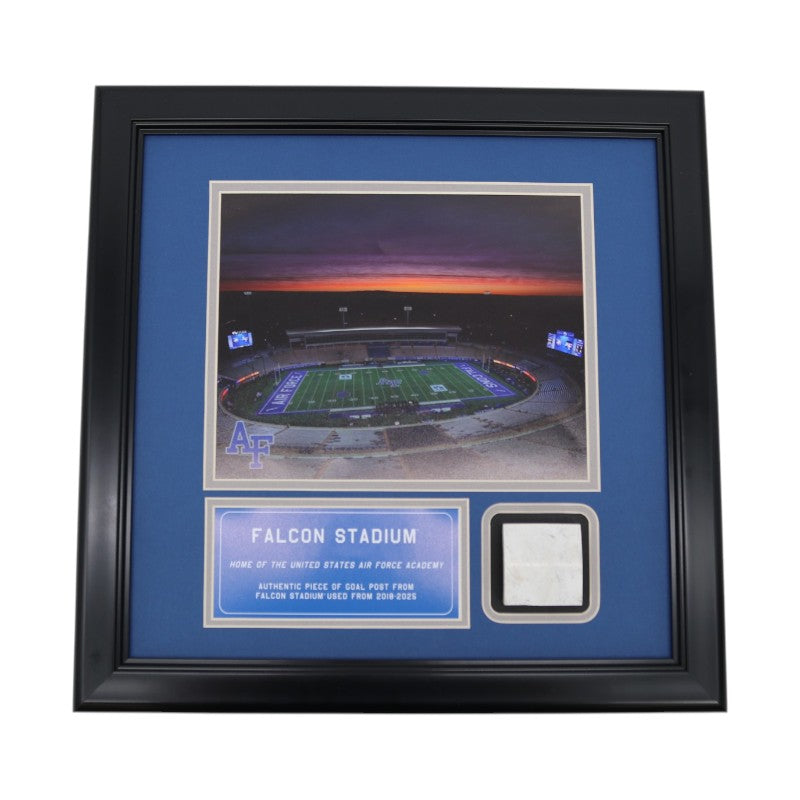 US Air Force Academy Framed Collage with Authentic Piece of Falcon Stadium Goalpost
