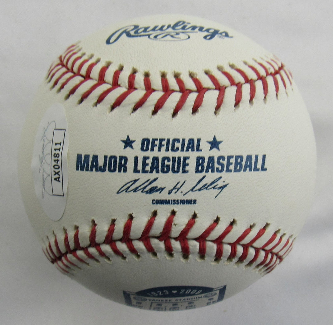 Joe Girardi Tony Pena Rob Thompson +3 Signed Rawlings Baseball JSA AX04811