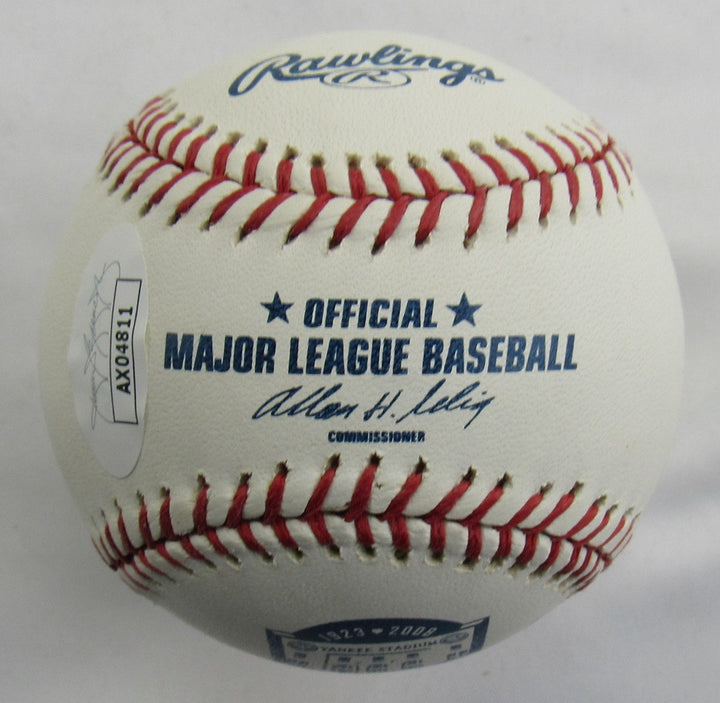 Joe Girardi Tony Pena Rob Thompson +3 Signed Rawlings Baseball JSA AX04811