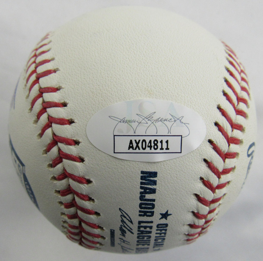 Joe Girardi Tony Pena Rob Thompson +3 Signed Rawlings Baseball JSA AX04811