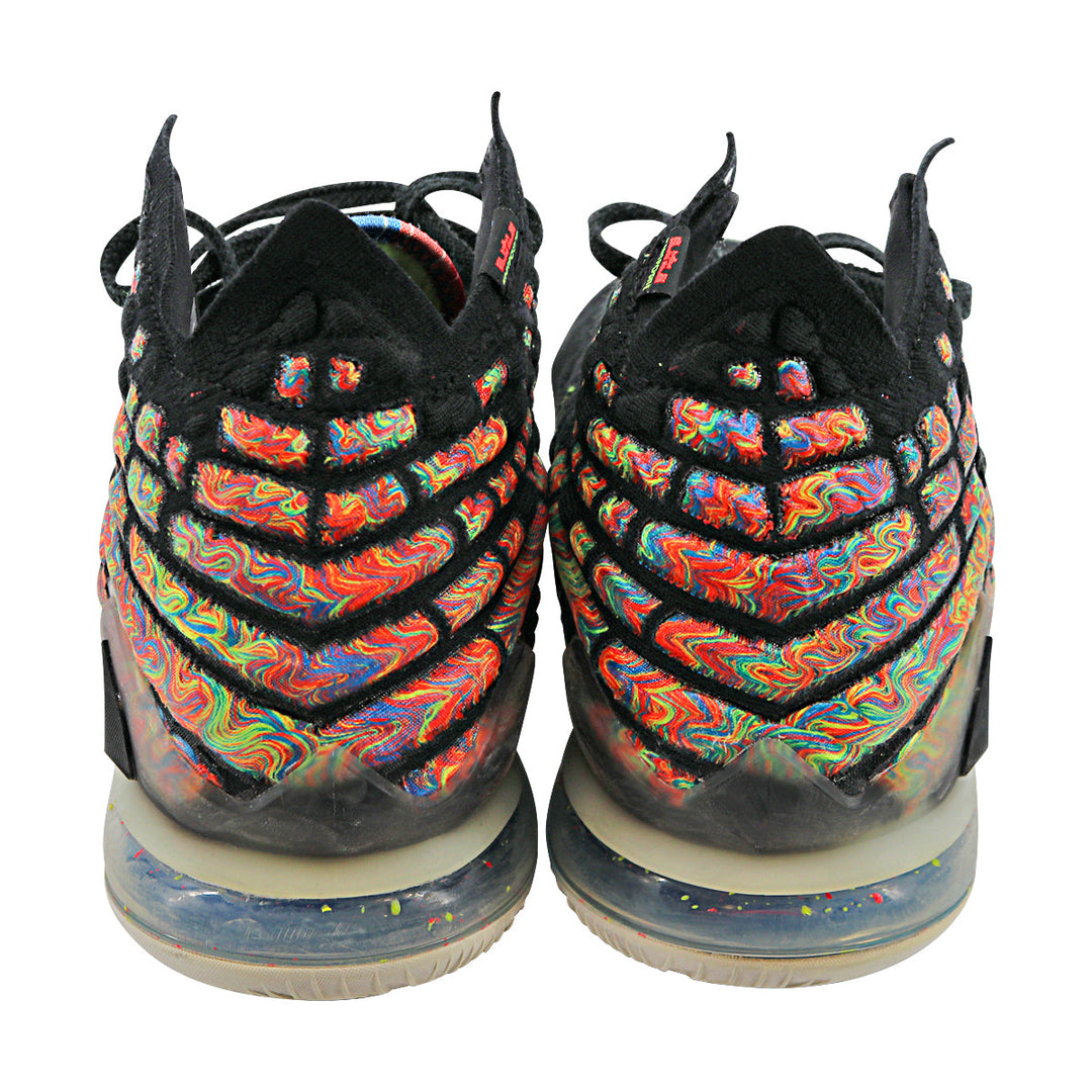 WNBA Black/Multi-Color Nike LeBron 17 James Gang Pair of Sneakers - Size 12 (Player and Signature Unknown)