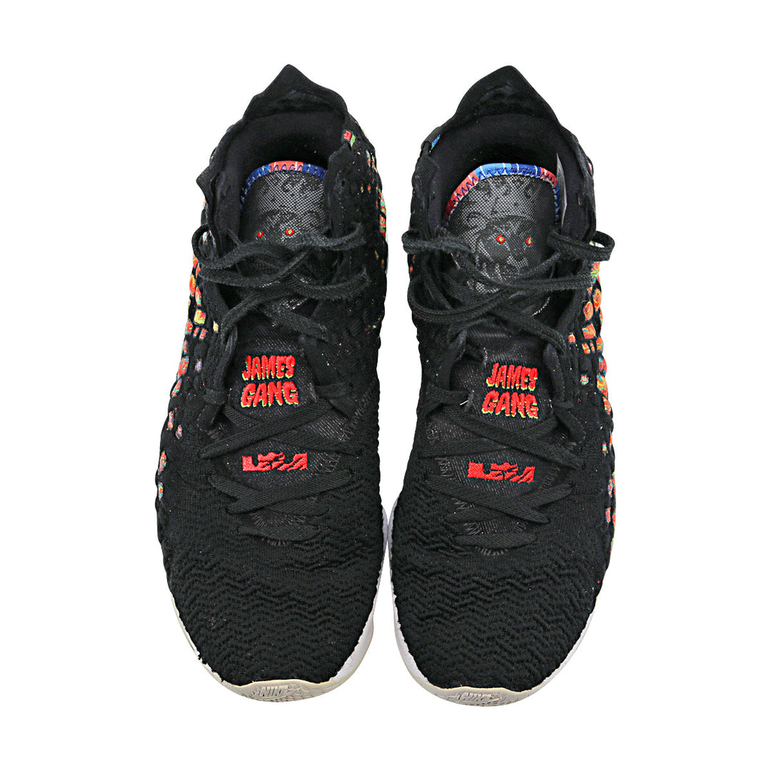 WNBA Black/Multi-Color Nike LeBron 17 James Gang Pair of Sneakers - Size 12 (Player and Signature Unknown)