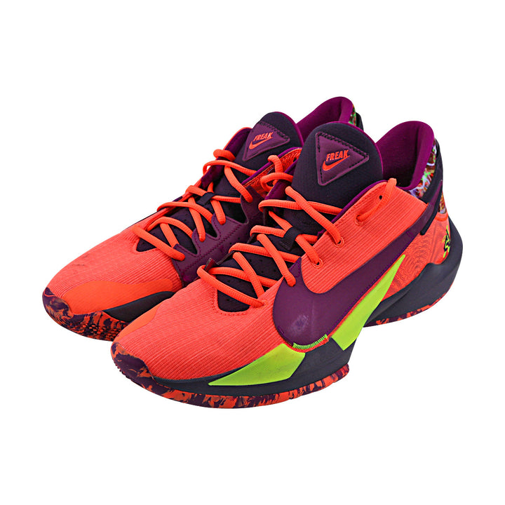 WNBA Bright Mango Nike Zoom Freak 2 Pair of Sneakers - Size 13 (Player Unknown)