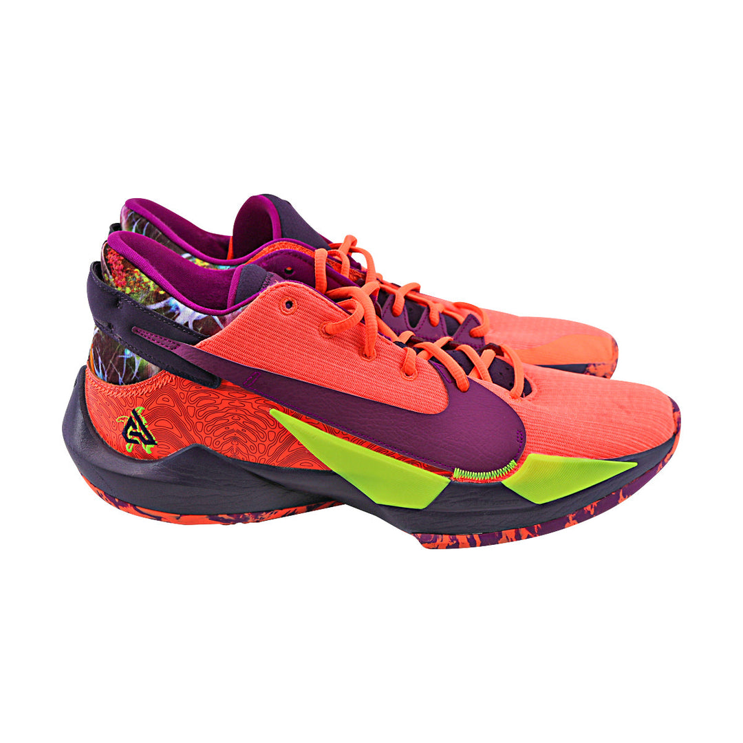 WNBA Bright Mango Nike Zoom Freak 2 Pair of Sneakers - Size 13 (Player Unknown)