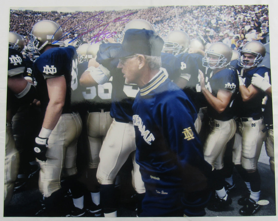 Chris Zorich Signed Auto 16x20 Photo Steiner Hologram