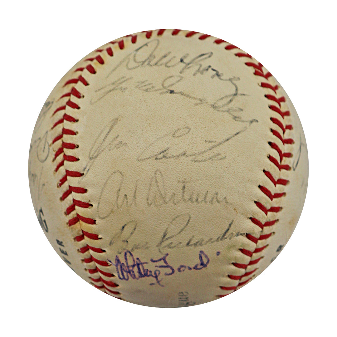 1960 New York Yankees Multi Signed Spalding Baseball (JSA LOA)