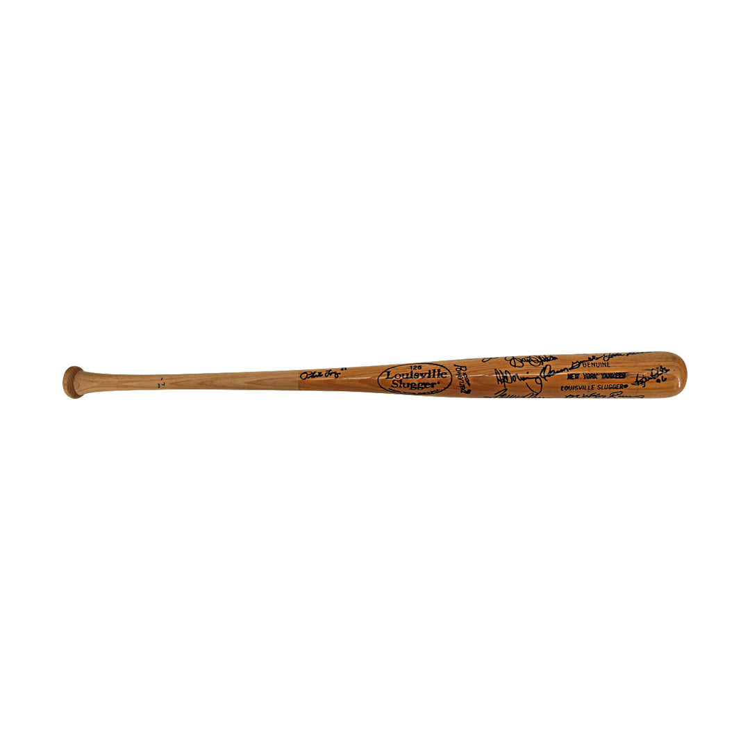 Nettles, Lemon, Rivers New York Yankees Autographed Signed Louisville Slugger Bat 1976 American League Champion 15 Autos JSA LOA