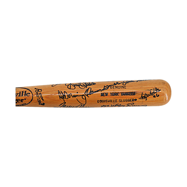 Nettles, Lemon, Rivers New York Yankees Autographed Signed Louisville Slugger Bat 1976 American League Champion 15 Autos JSA LOA