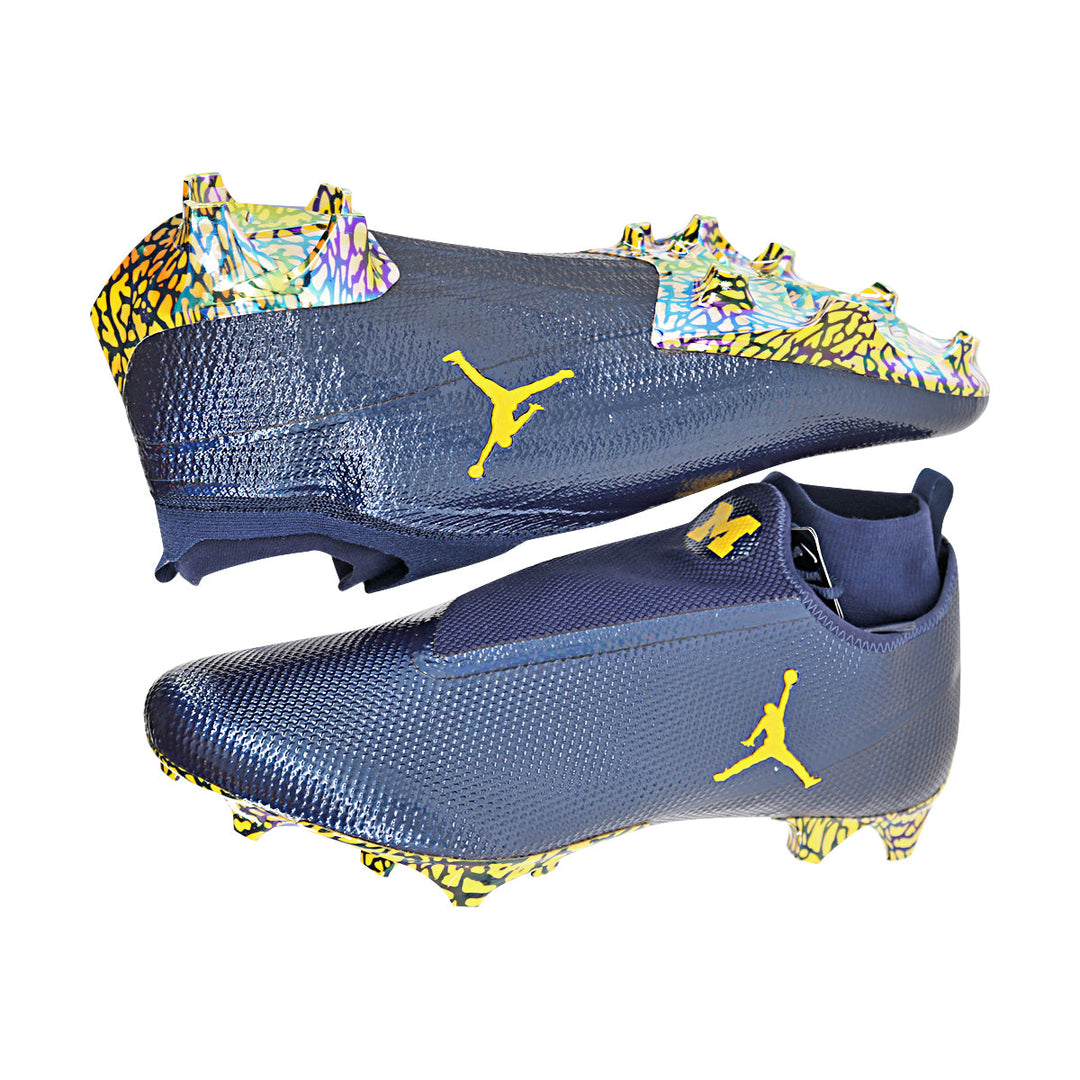 Jordan Brand Vapor Edge Elite Team Issued Michigan Wolverines Cleats Size 16