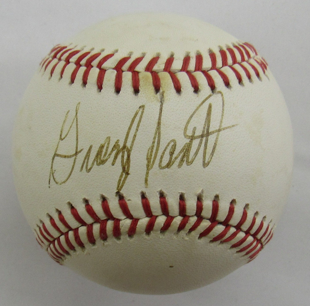 George Scott Signed Auto Rawlings Baseball B163