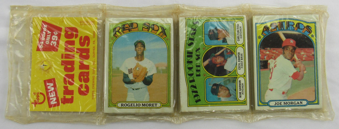 1973 Topps Baseball Card Rack Pack - Factory Sealed - Carlton Fisk on Top