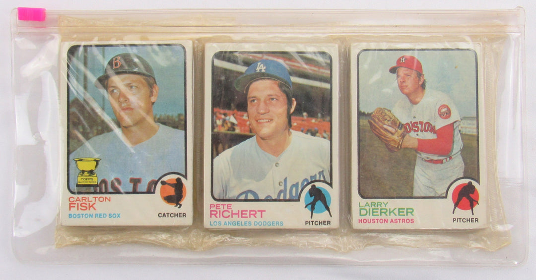 1973 Topps Baseball Card Rack Pack - Factory Sealed - Carlton Fisk on Top