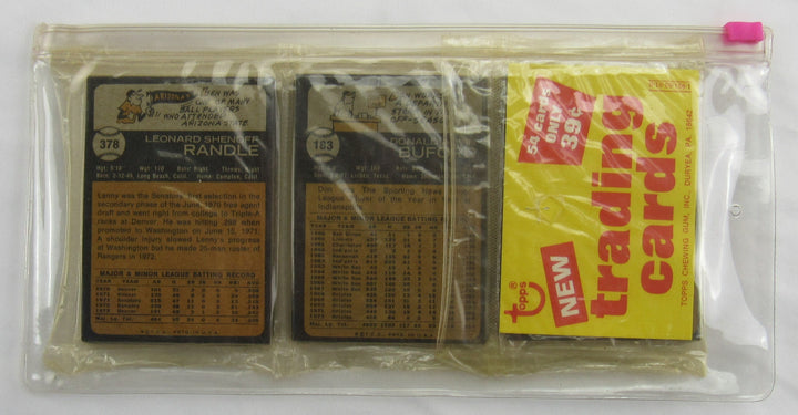 1973 Topps Baseball Card Rack Pack - Factory Sealed - Carlton Fisk on Top