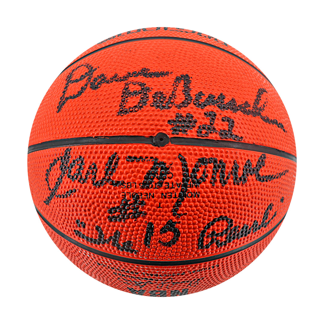 Frazier Monroe Holzman DeBusschere New York Knicks Autographed Signed Spalding Mini Basketball JSA LOA