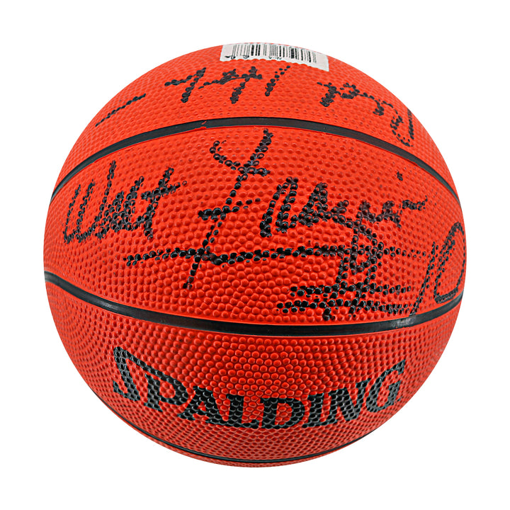 Frazier Monroe Holzman DeBusschere New York Knicks Autographed Signed Spalding Mini Basketball JSA LOA