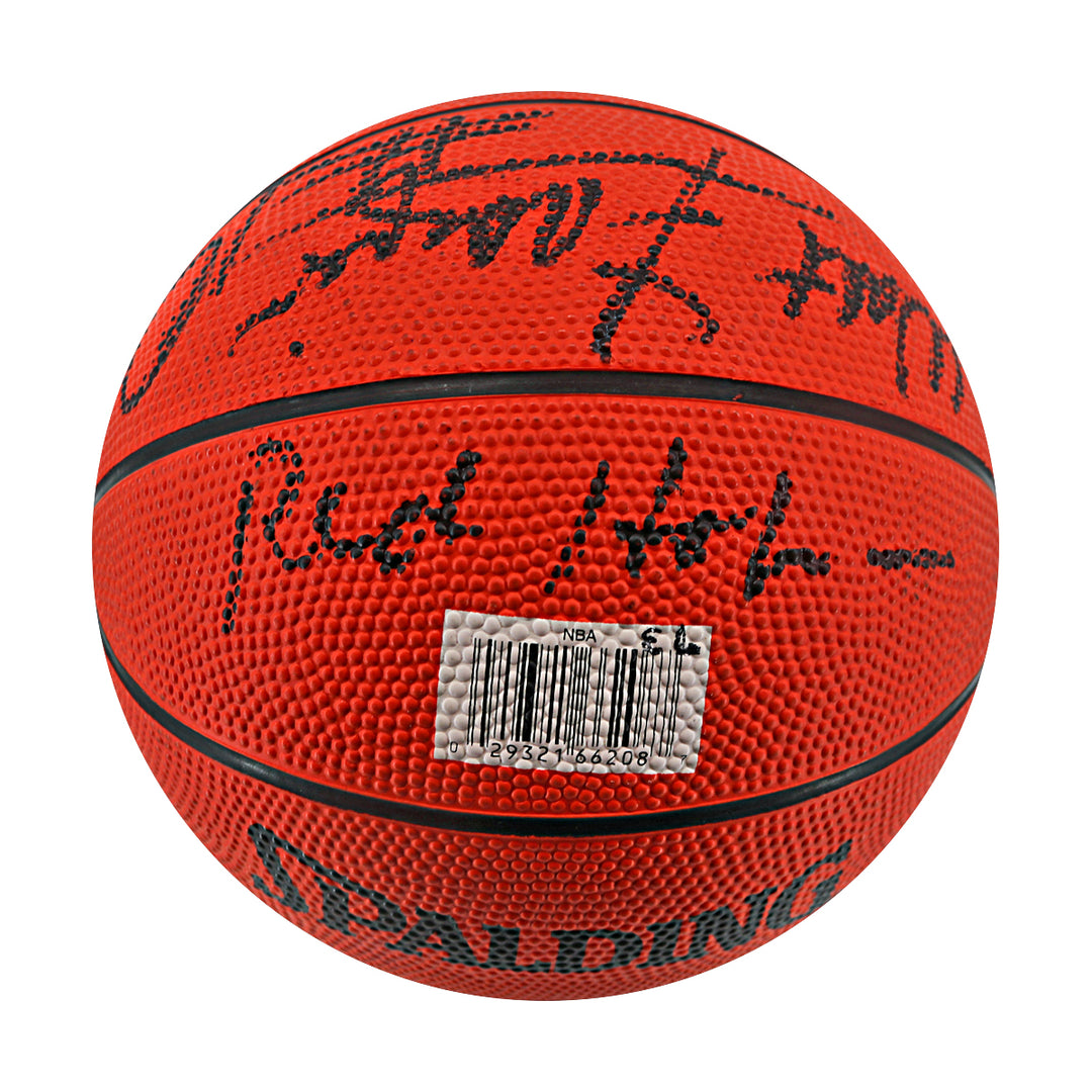 Frazier Monroe Holzman DeBusschere New York Knicks Autographed Signed Spalding Mini Basketball JSA LOA